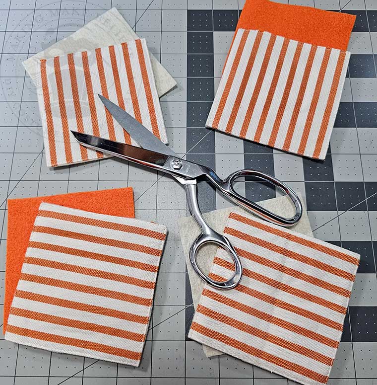 Cut backs from felt