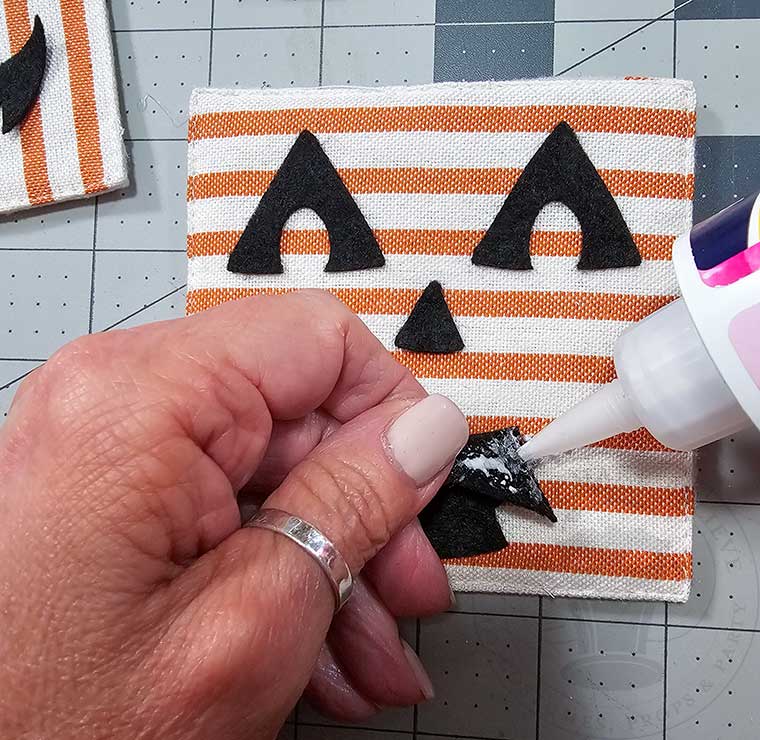 Glue Jack face onto coaster