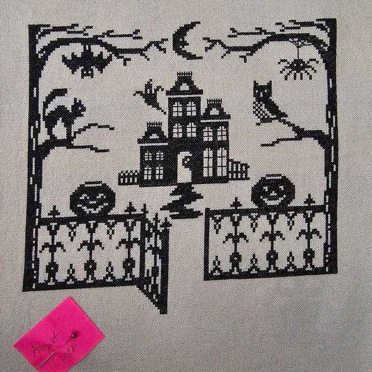 Midnight Manor Cross Stitch