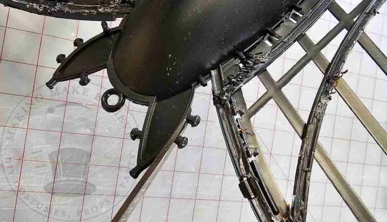 Cut off plastic nubs from frame