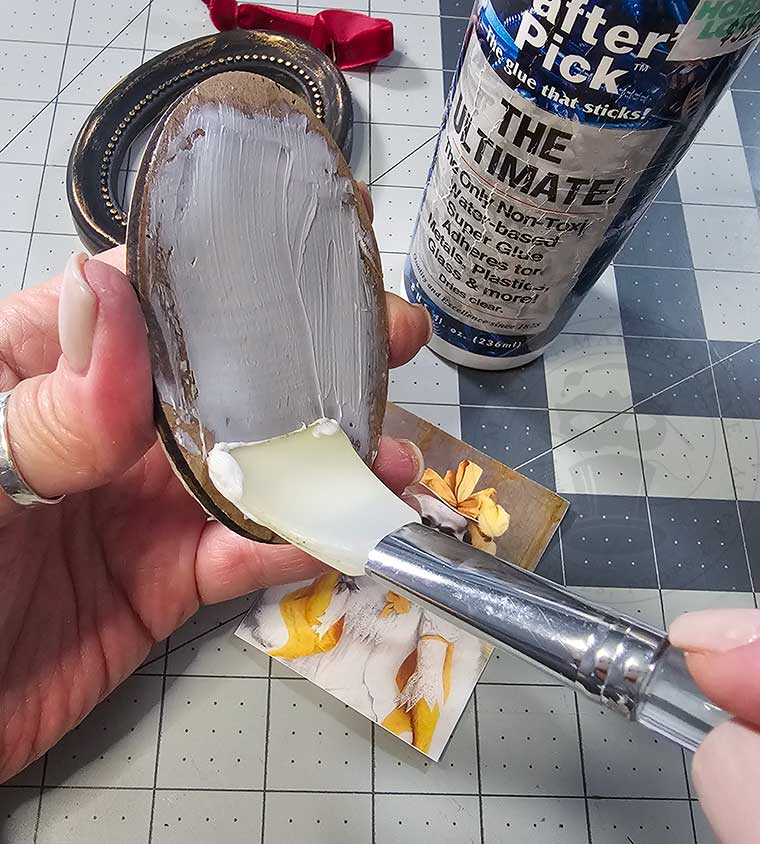 Fast cheat method - glue spread on backing