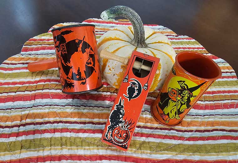 Vintage Halloween noisemakers Kirchhoff & US Toy