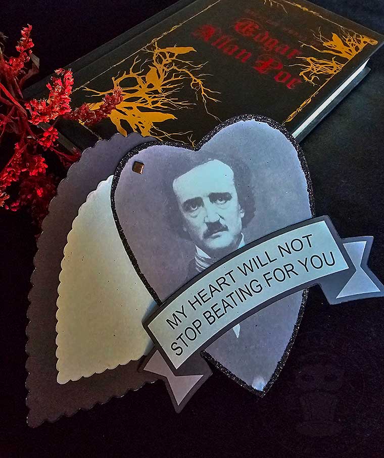 Edgar Allen Poe Tell Tale Heart Gothic DIY Valentine