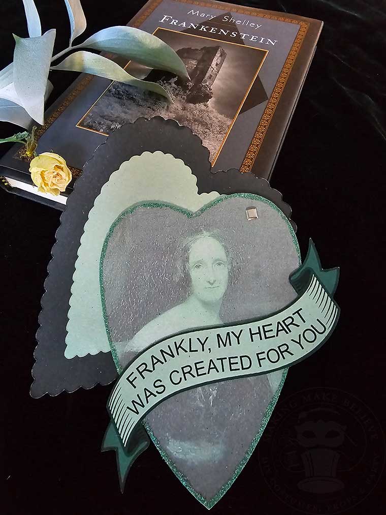 Mary Shelley Frankenstein Gothic DIY Valentine