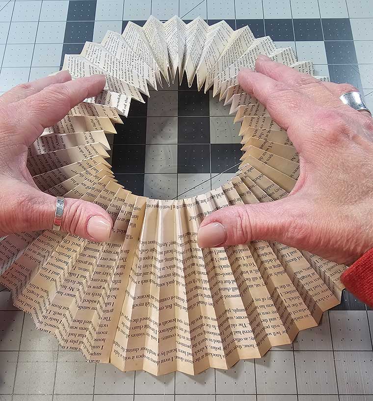 Gather the top and push down