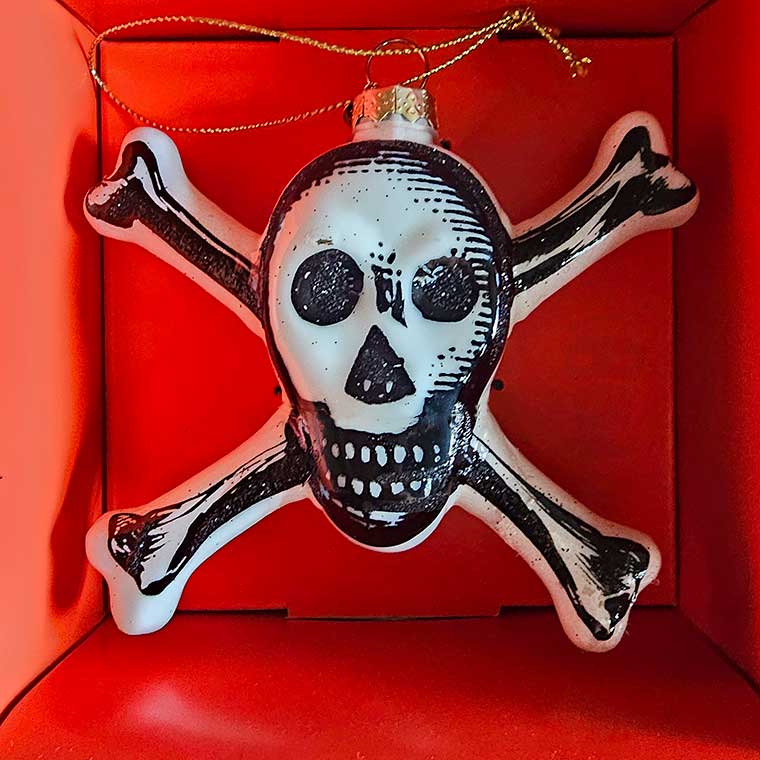 John Darian Skull and Crossbones Ornament from Target