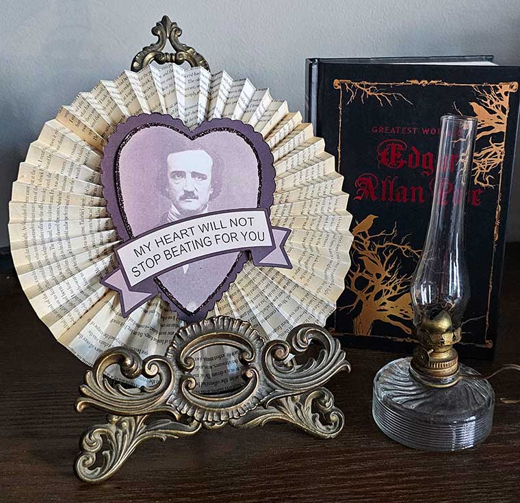 Poe Horror Novel Valentine Decor