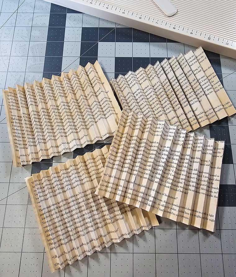 Novel horror pages folded