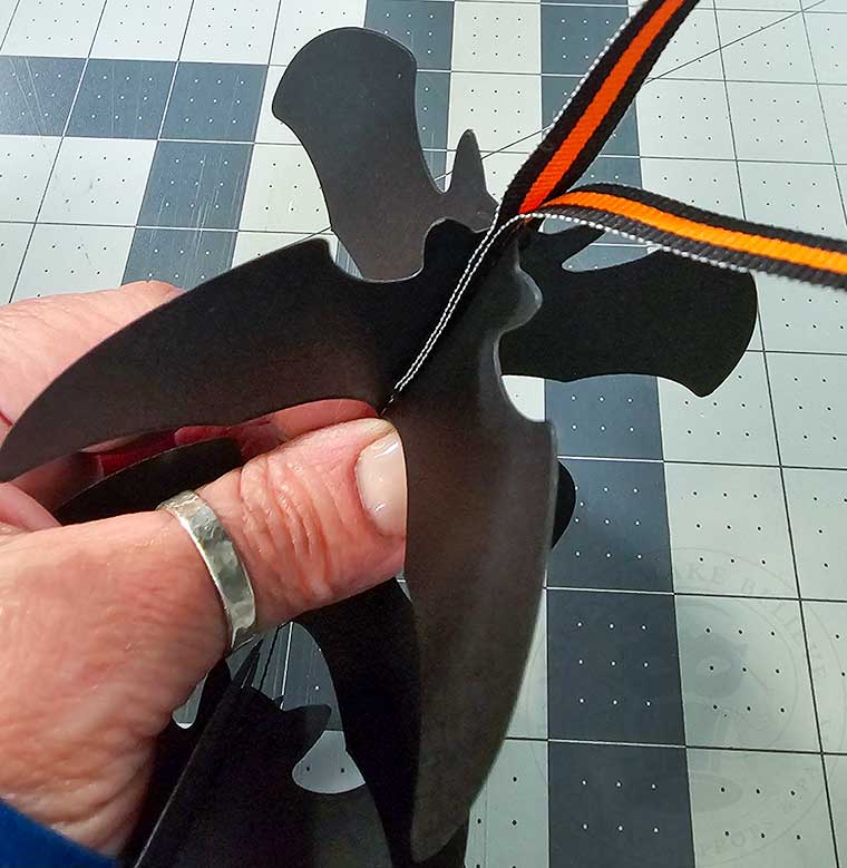 Bat wings fluffed for 3D effect