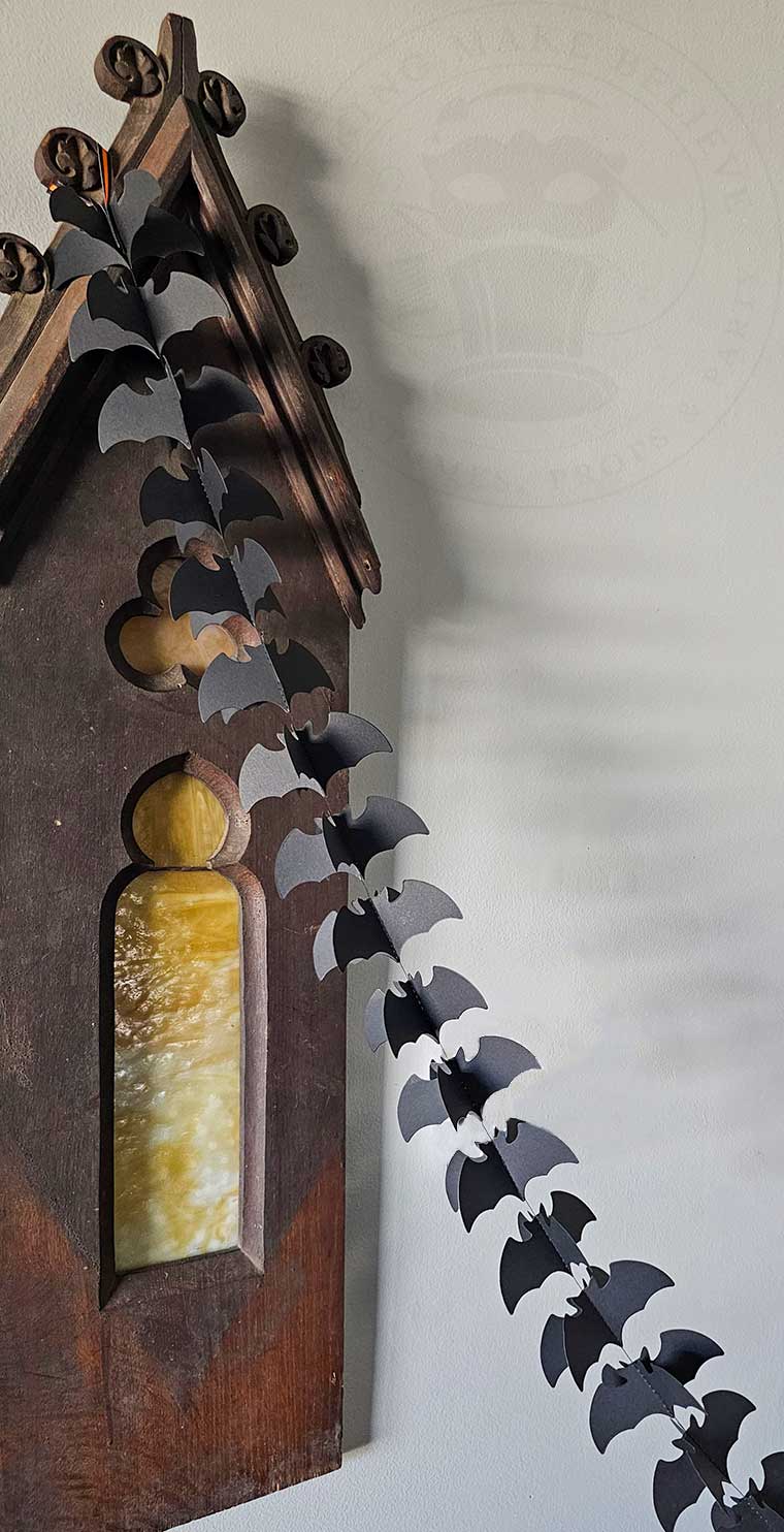 Easy DIY Halloween Bat Garland