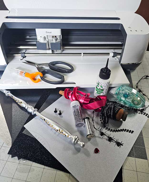 DIY Gothic Gala Masquerade Mask supplies