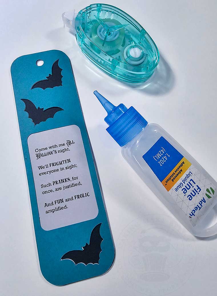 Glue top with middle stack to bottom layer