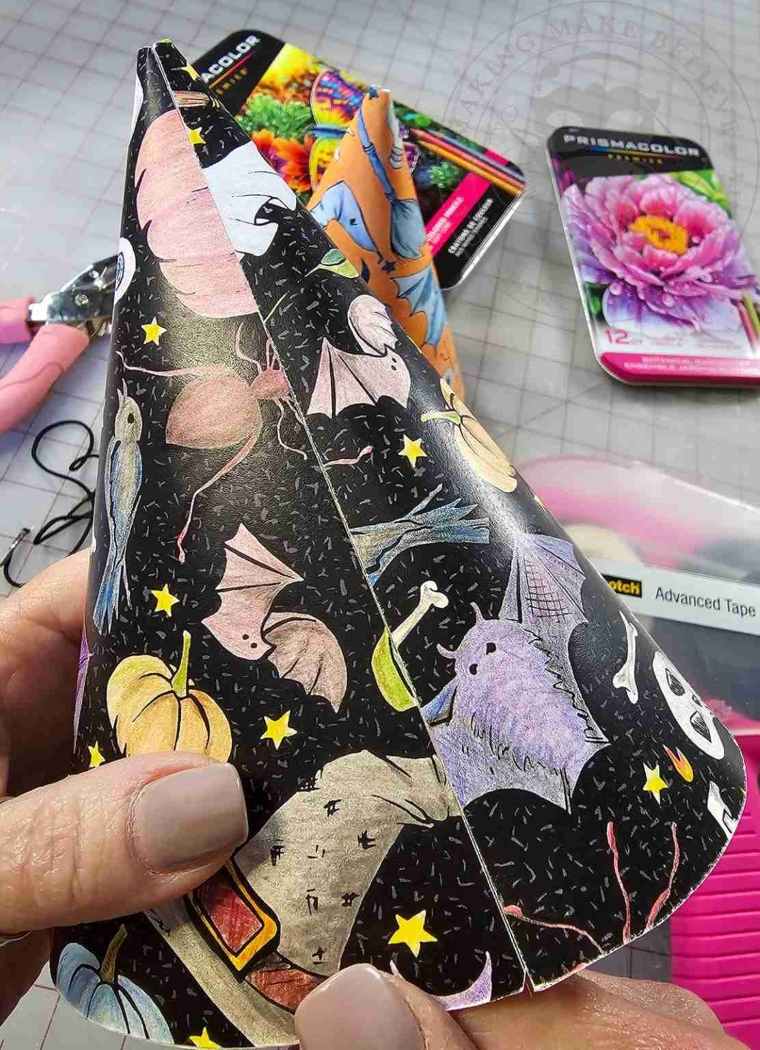 Completed Halloween party hat