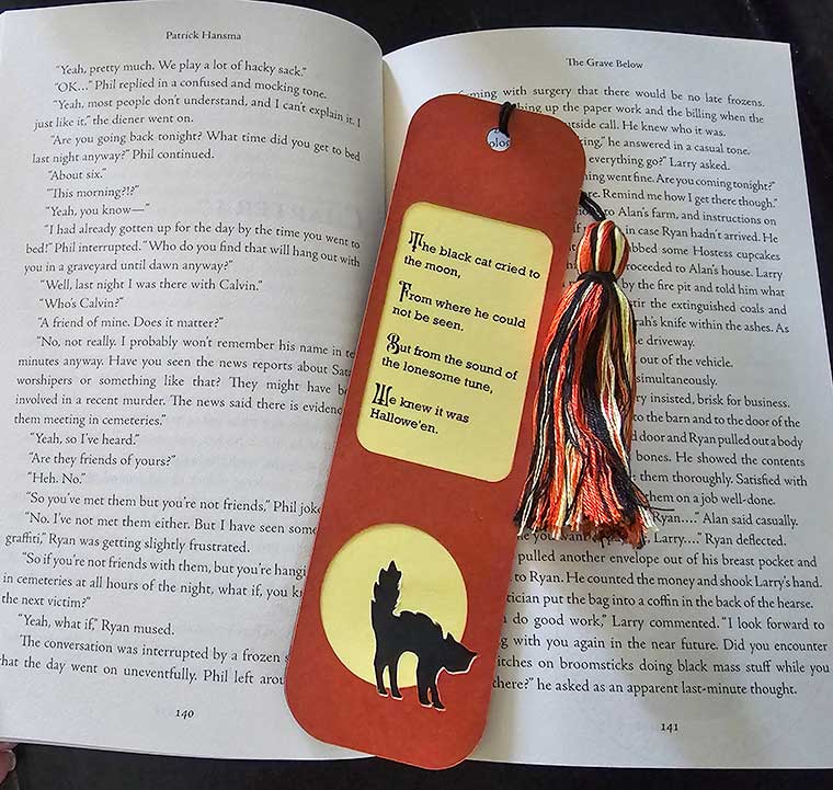 Vintage Inspired Halloween Bookmark