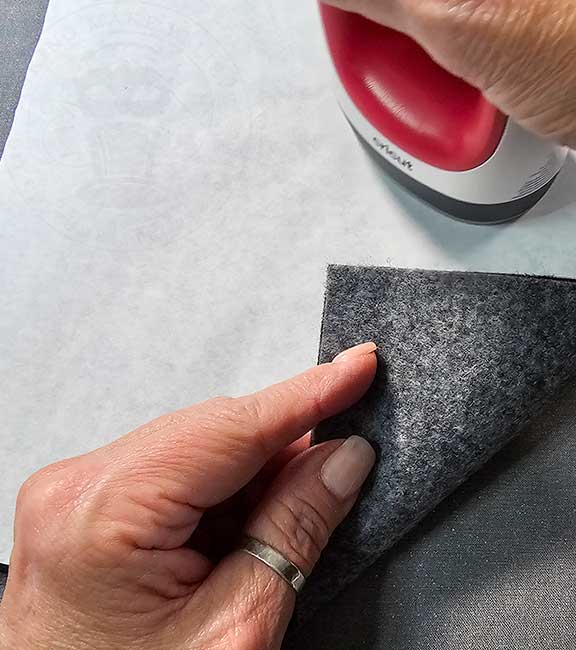 Iron heatnbond to felt