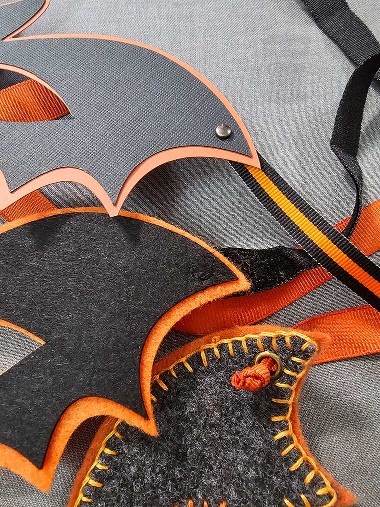 Ribbon ties for National Bat Appreciation Day Bat Masks