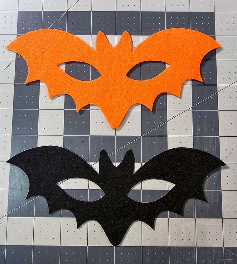 Super quick felt bat mask