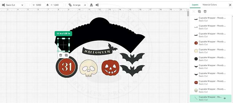 Highlight score line in Layers Panel