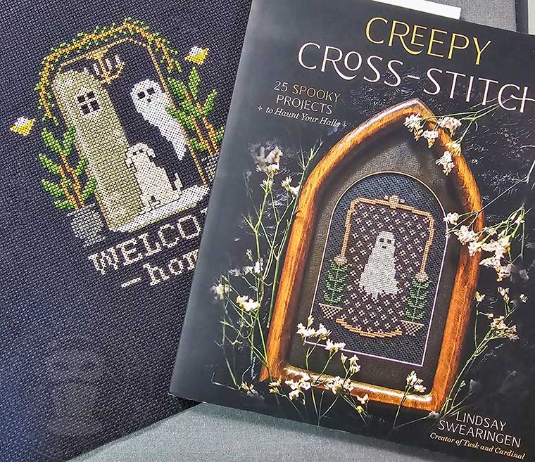 Welcome Home Halloween Cross Stitch by Lindsay Swearingen