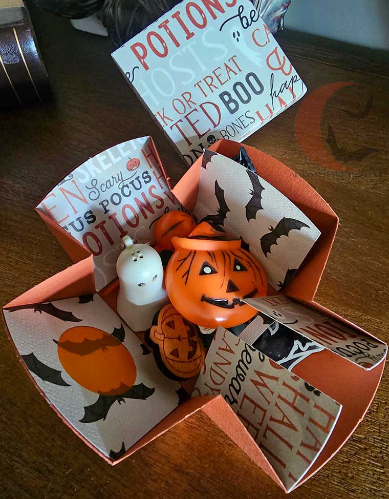 Halloween Surprise Treat Box opened
