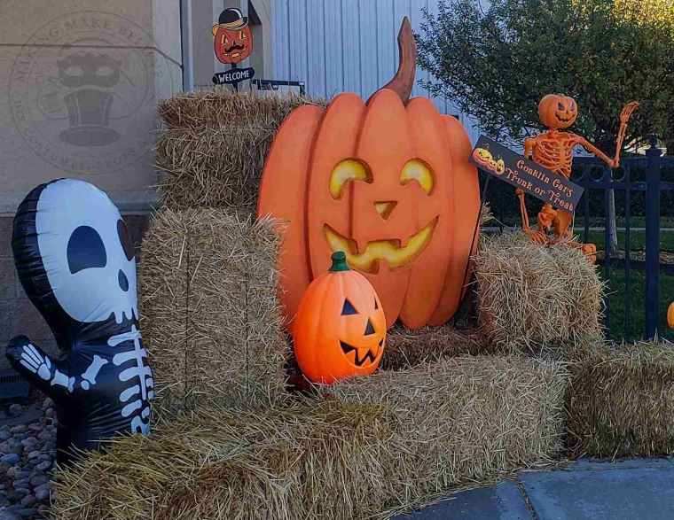 Haunted Halloween Jack-o-lantern photo area