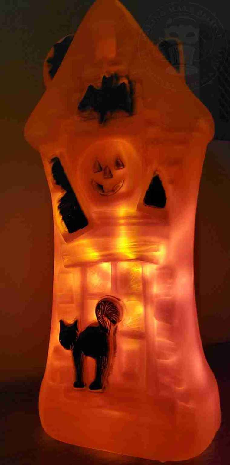 Vintage haunted house blowmold