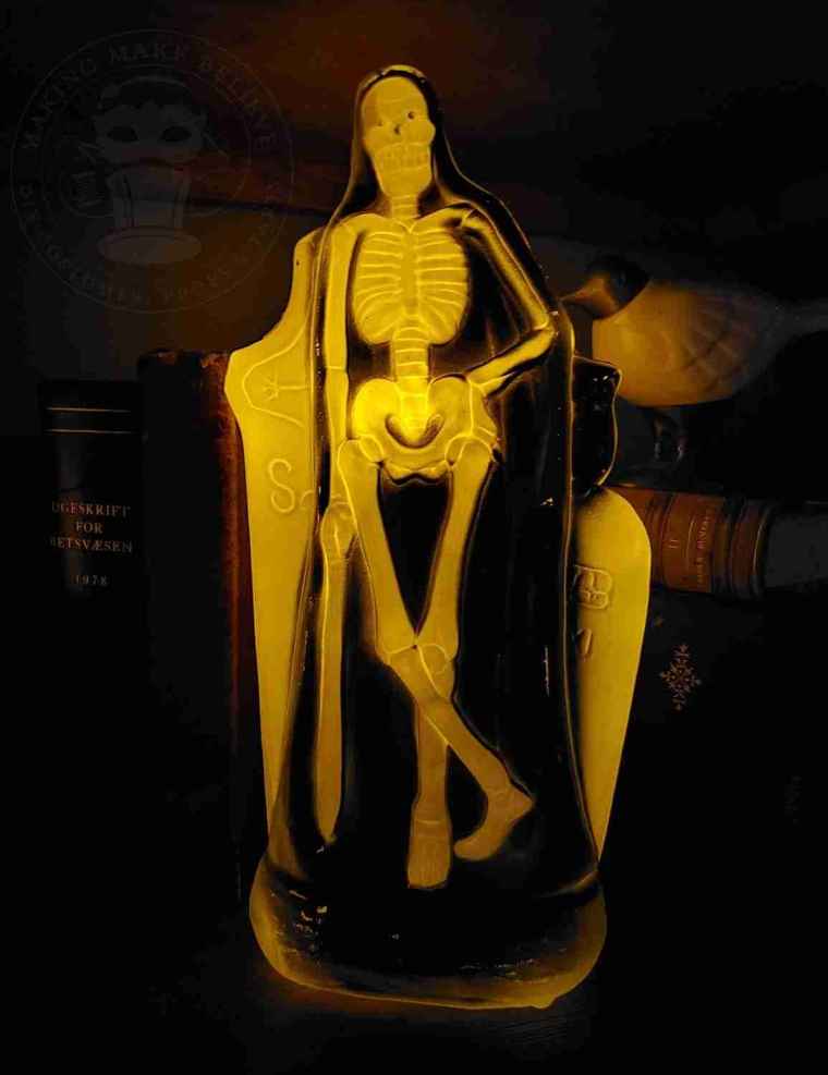 Vintage skeleton blowmold