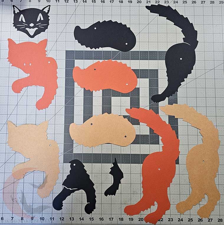 Jointed Scaredy Cat pieces