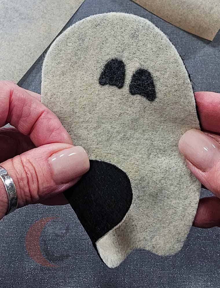 Backing attached