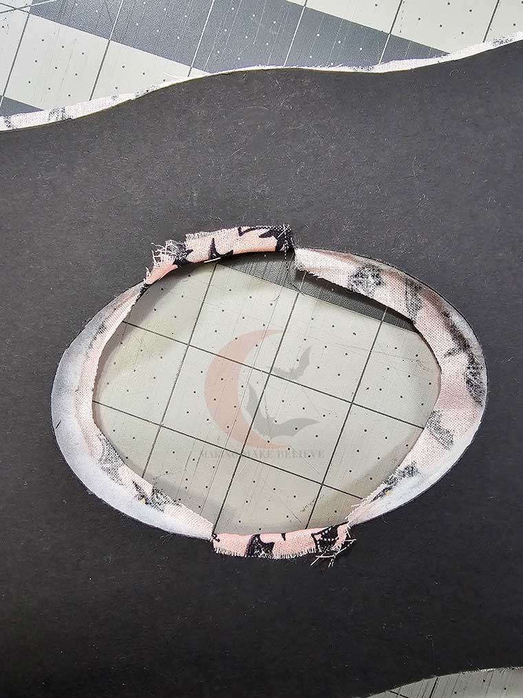 Fold over and glue onto back