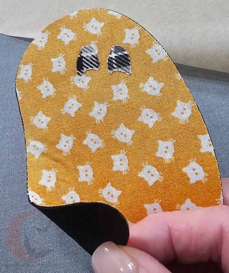 Backing attached