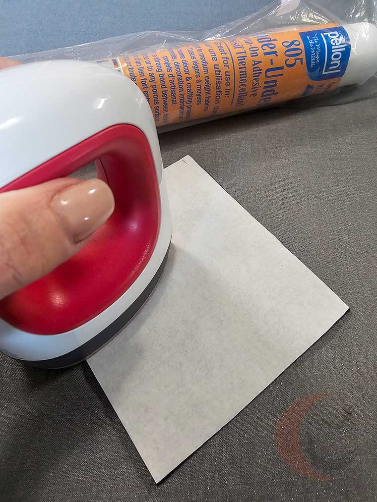 Iron Wonder-under onto felt square