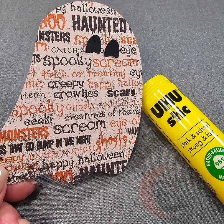 Glue elements into place