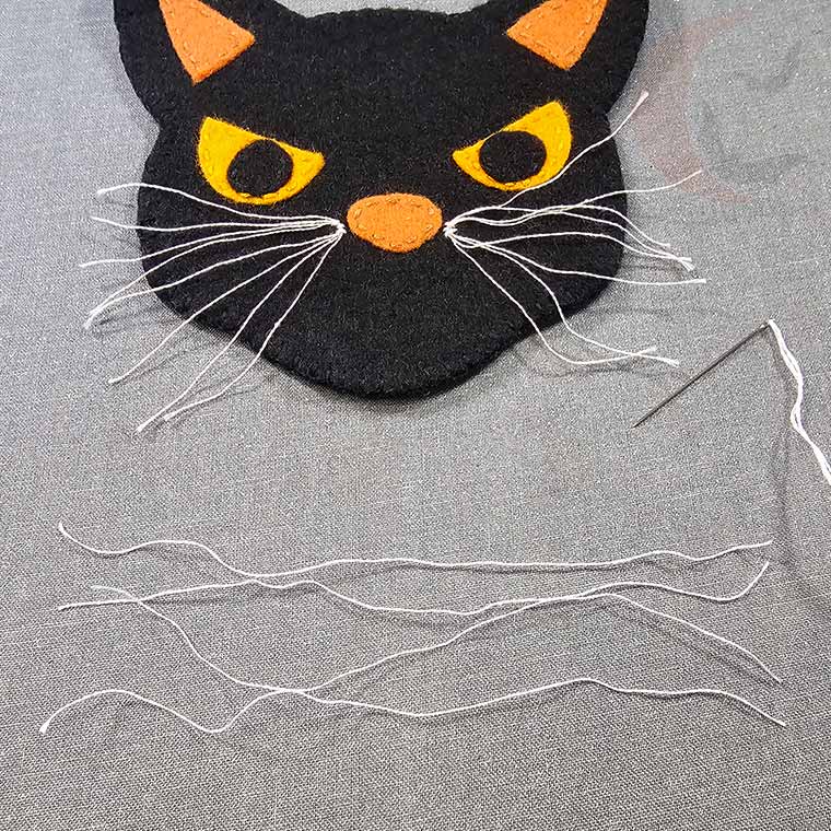 Cut floss strands