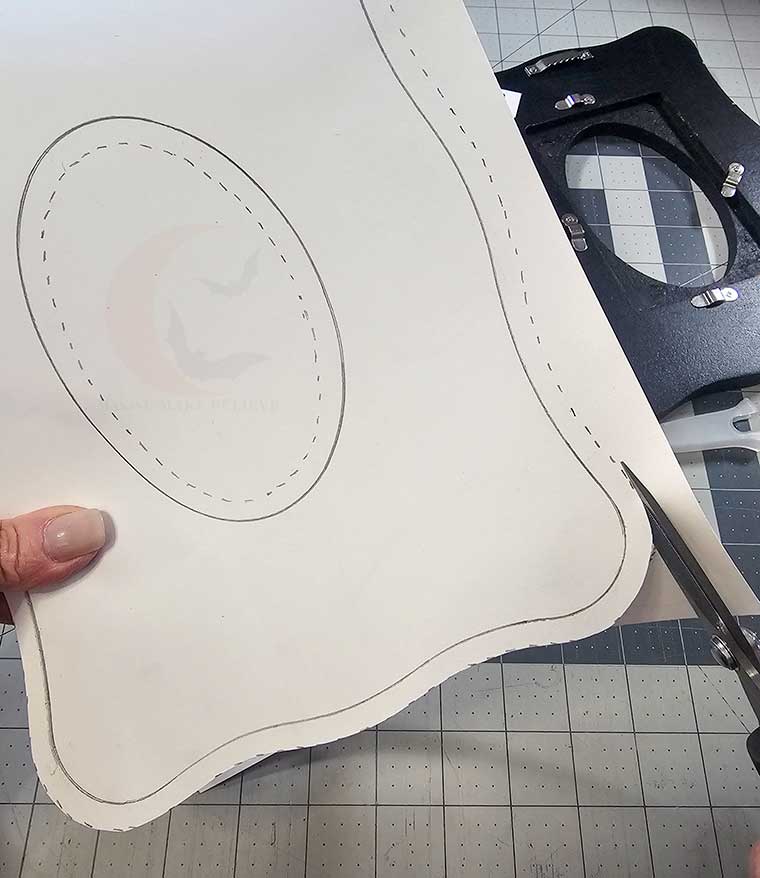 Cut out template