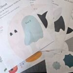 Placement guide for Halloween ornaments assembly