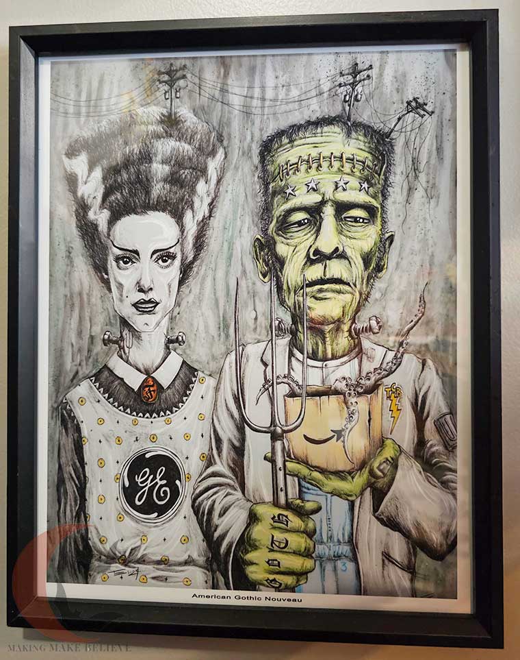 American Gothic Nouveau -Halloween Gallery Art