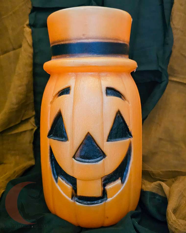Vintage Bayshore Top Hat Pumpkin Blow Mold Light Up