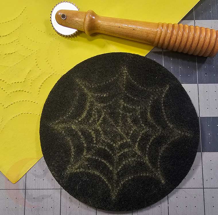 Template ready to stitch