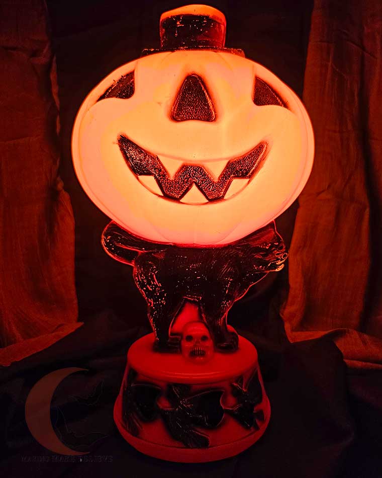 Empire Pumpkin Cat Blow Mold Light Up