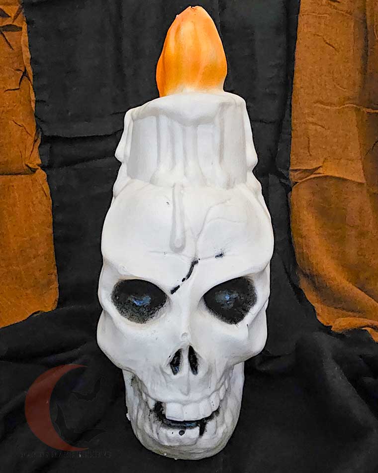Star Band Skull Candle Vintage Halloween Blow Mold Light Up