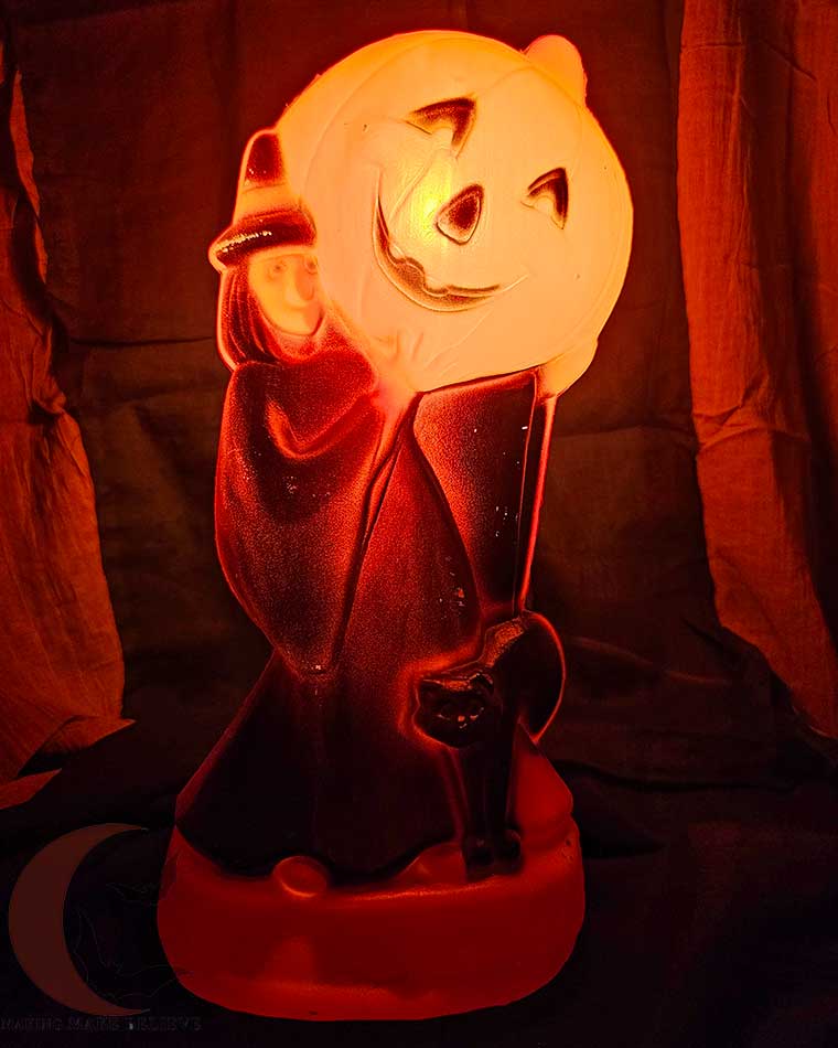 General Foam Plastics Wicked Witch Vintage Halloween Blow Mold Light Up