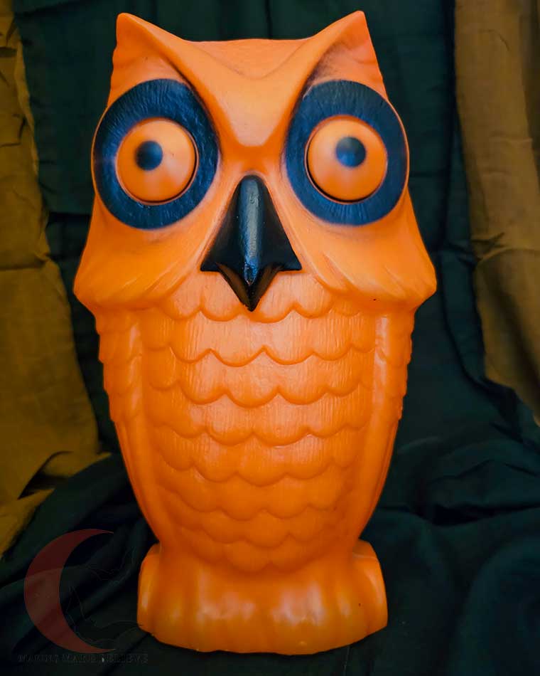 Tico Toys Owl Vintage Halloween Blow Mold Light Up