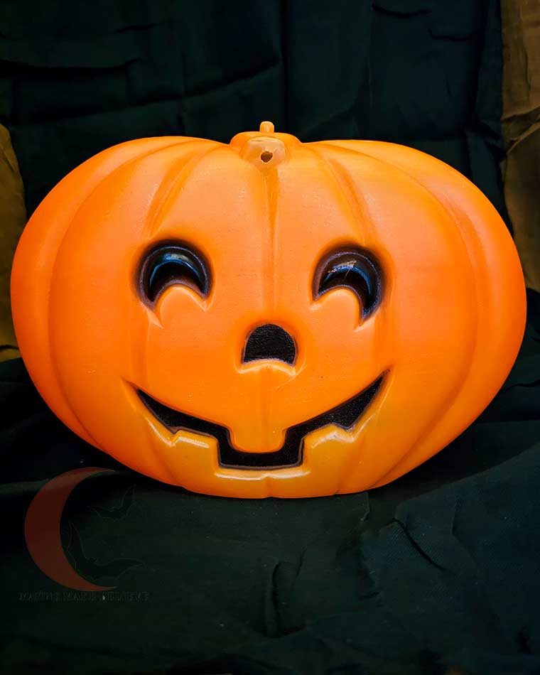 Blinky Pumpkin Vintage Halloween Blow Mold Light Up