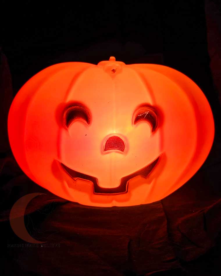 Blinky Pumpkin Vintage Halloween Blow Mold Light Up